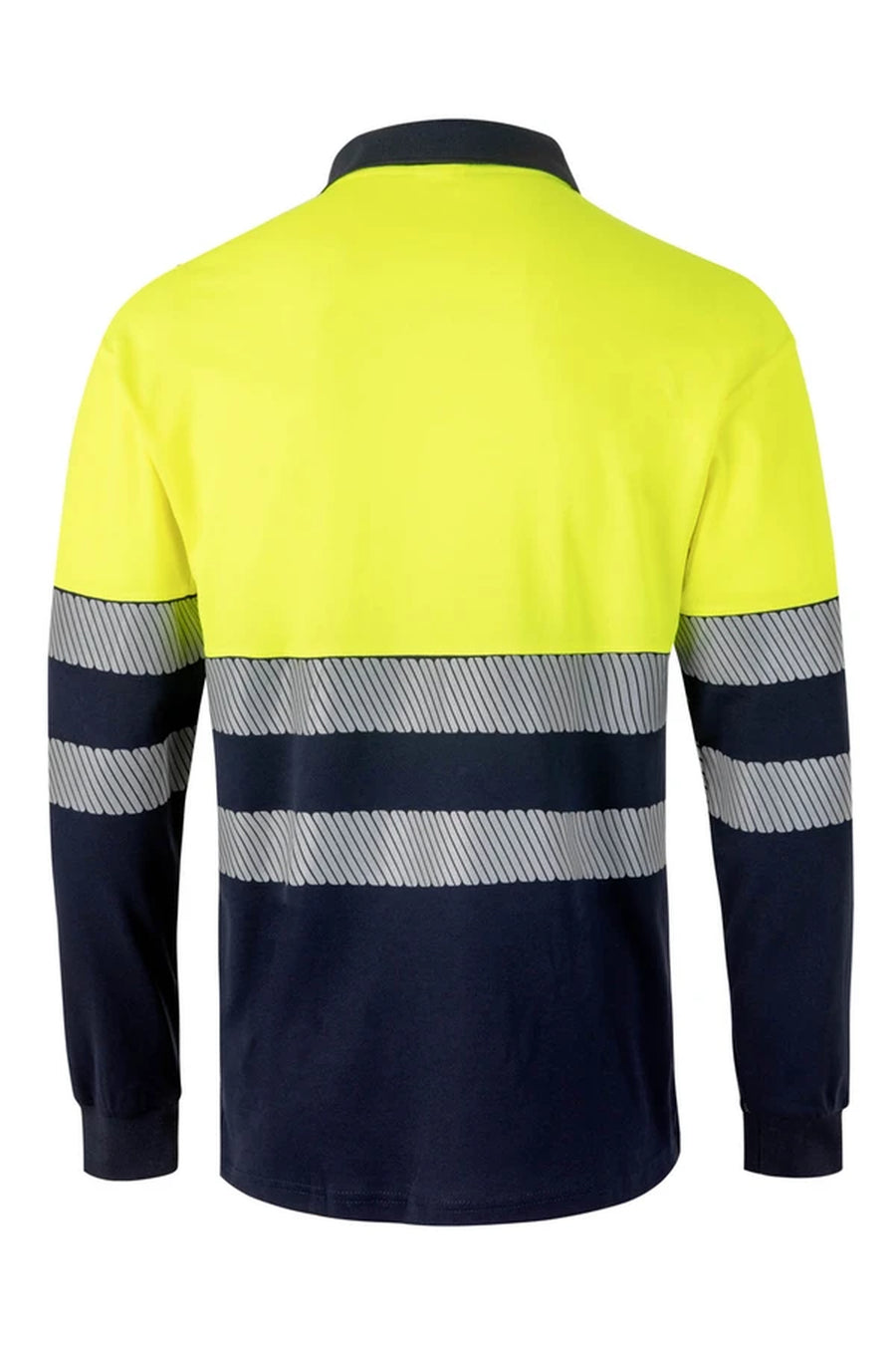 Polo algodón bicolor cinta segmentada (30545)