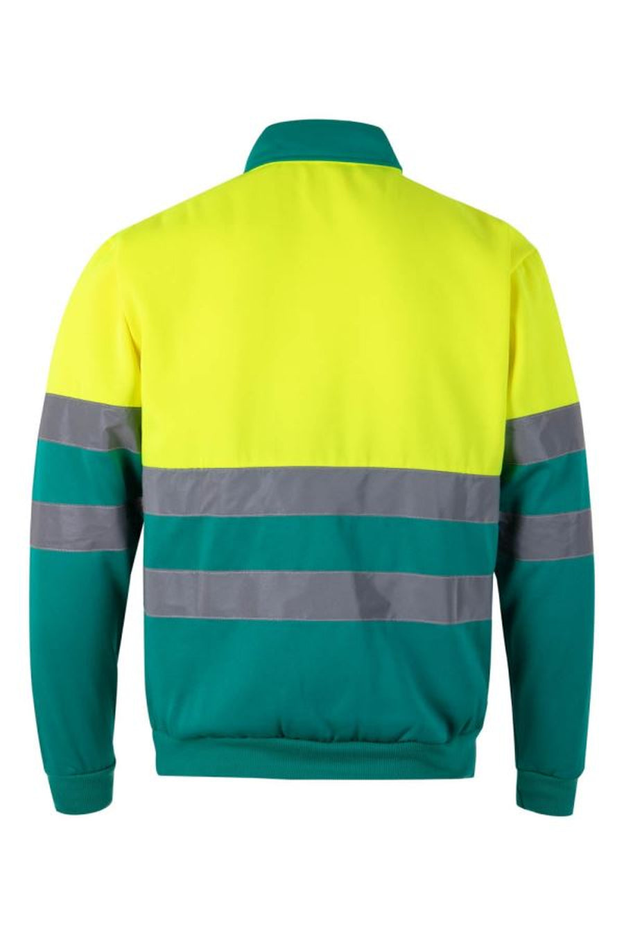 Sudadera bicolor con media cremallera (305701)